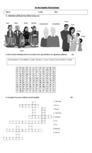 family worksheet