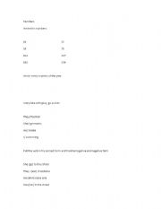 English worksheet: Little Test