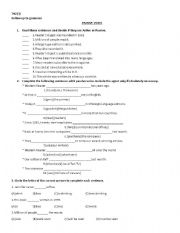 English Worksheet: passive voice