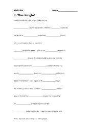 English Worksheet: Mad Lip game worksheet