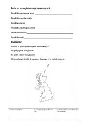 English Worksheet: test 1