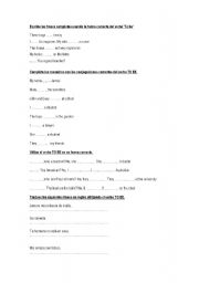 English Worksheet: verb to be