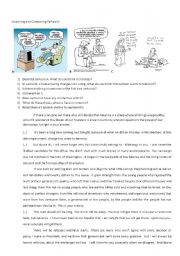 English Worksheet: Cartoons and a speech