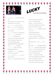 English Worksheet: Lucky by Jason Mraz / Colbie Caillat