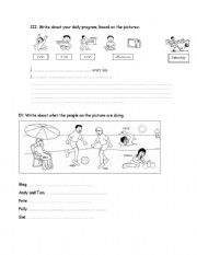 English Worksheet: ideas for tests