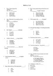 English Worksheet: Book Test