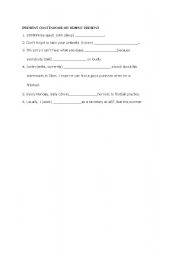 English Worksheet: present simple or present progressive
