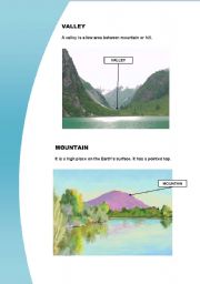 English Worksheet: Natural Landscapes 2