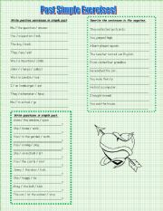 English Worksheet: Past Simple Exercises