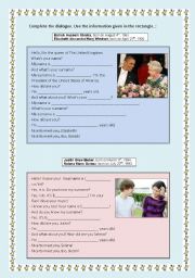 English Worksheet: Personal Identification