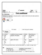 English worksheet: If clause worksheet