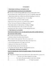 English worksheet: Past tenses