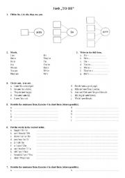 English Worksheet: Verb TO BE