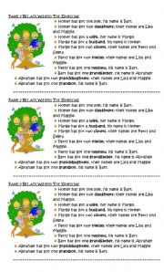 English Worksheet: family tree - The Simpsons 