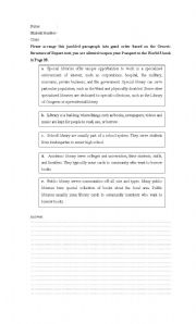 English worksheet: Report Text