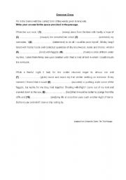 English Worksheet: Grammar Cloze Passage