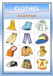 English Worksheet: CLOTHES