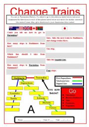 English worksheet: Change Trains