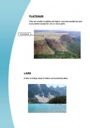 English Worksheet: Natural Landscapes 5
