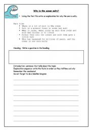 English worksheet: Explanation text type