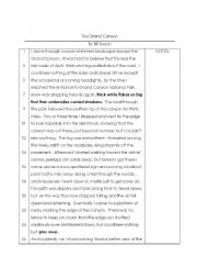 English Worksheet: The Grand Canyon 