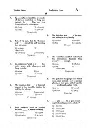 English Worksheet: Proficiency Exam Ready to use