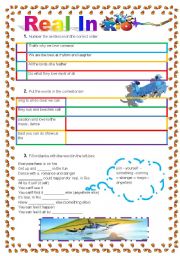 English Worksheet: Real in Rio Song Activity