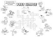 English Worksheet: Past Simple Tense - Crossword