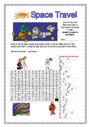 English Worksheet: Space Travel