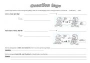 English worksheet: Introduction Question tags