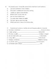 English Worksheet: teste 7 ano