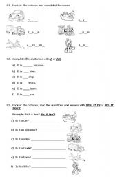 English Worksheet: 2nd Grade Review verb to be in the present simple