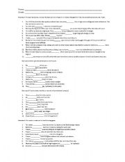 English worksheet: will, would, should, must