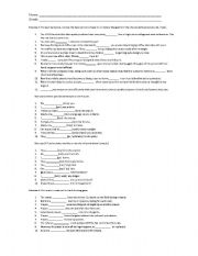 English Worksheet: will, would, should, must
