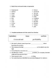 English worksheet: Globalisation