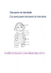 English worksheet: BODY PARTS