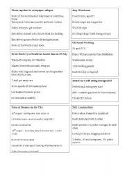 English worksheet: Conversation topics about summer 2011 with promts
