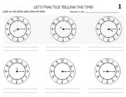 English Worksheet: What time is it?