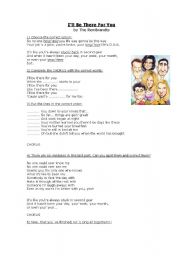 English Worksheet: Ill be there for you