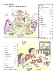 English Worksheet: FOOD