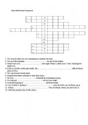 English worksheet: Crossword