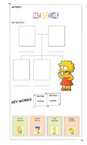 English Worksheet: THE FAMILY