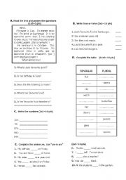 5th grades worksheet