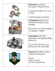 English worksheet: Sentence Purposes