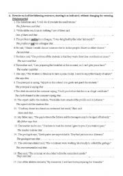 Reported Statements and Questions