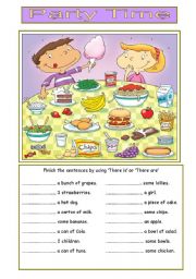 English Worksheet: There is/There are