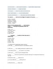 English Worksheet: Relative Pronoun