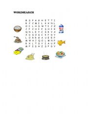 English Worksheet: food and drinks