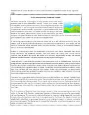 English Worksheet: Eco-Communities: Dockside Green - Notemaking