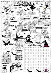 English Worksheet: halloween